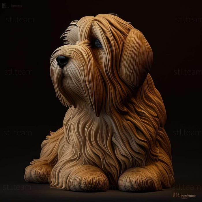 3D model Small Vendean Basset Griffon dog (STL)